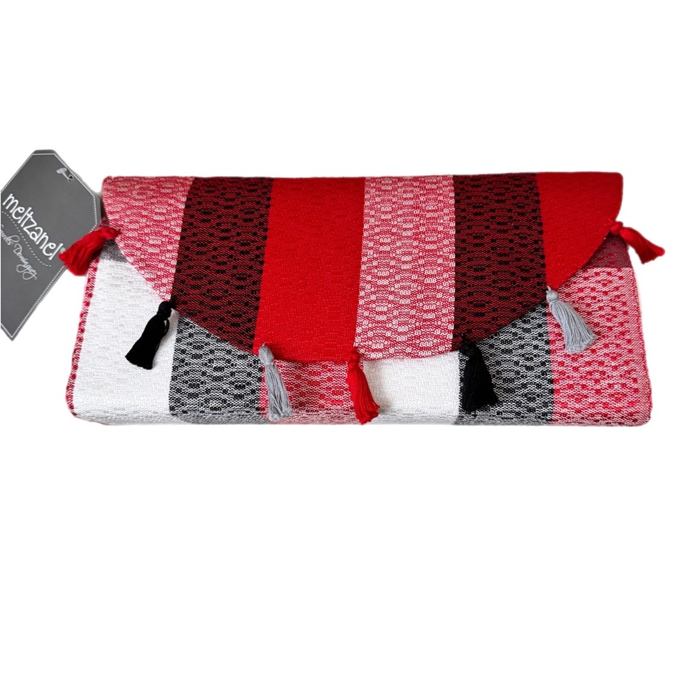 Striped Women's Clutch Bag